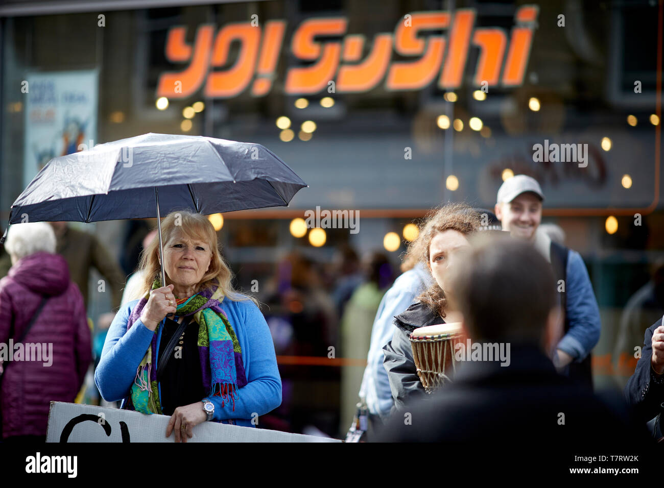 Newcastle upon Tyne, Klimawandel Mitkämpfer Stockfoto