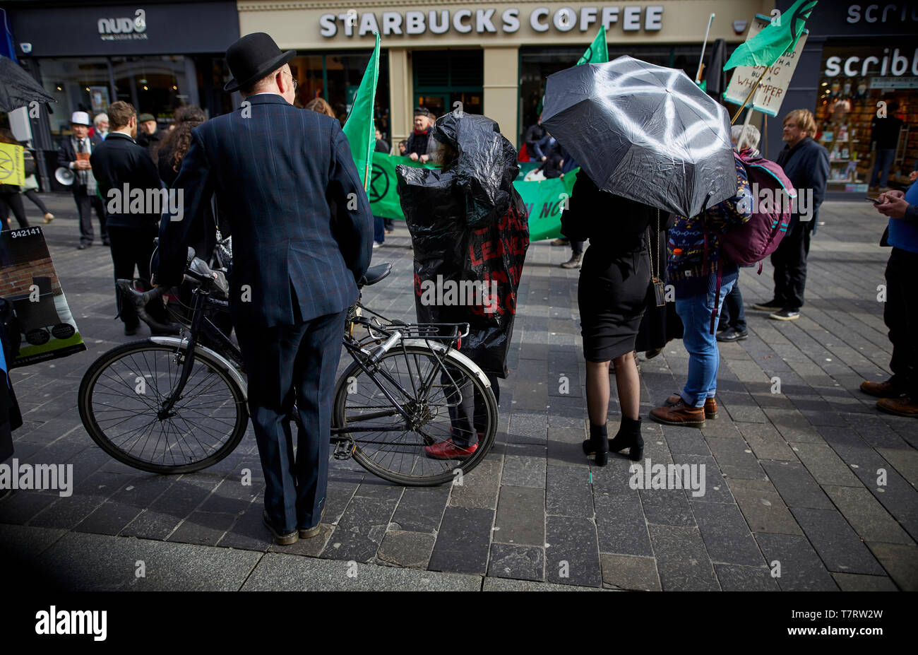 Newcastle upon Tyne, Klimawandel Mitkämpfer Stockfoto