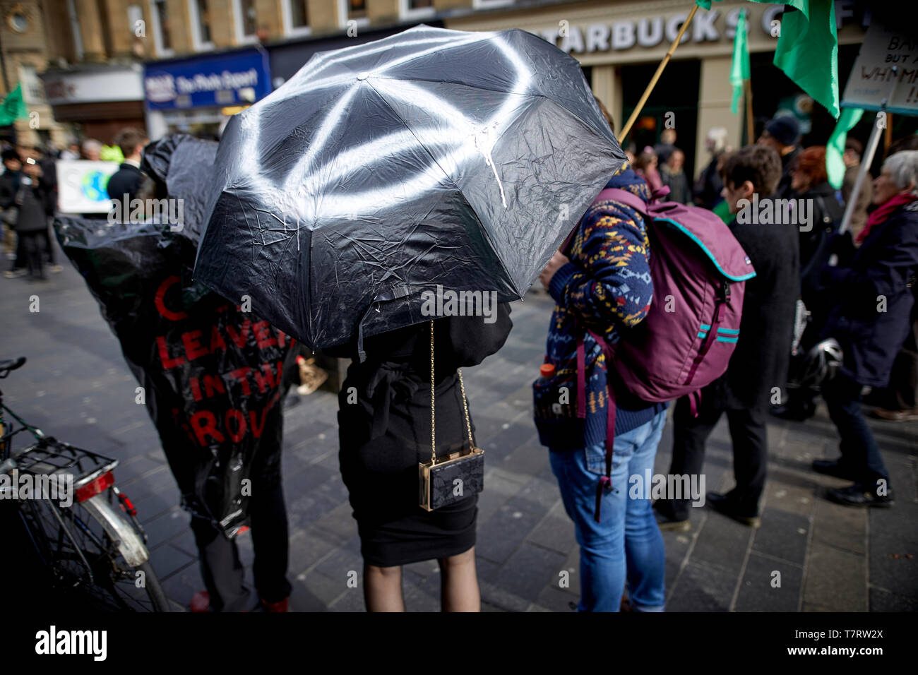 Newcastle upon Tyne, Klimawandel Mitkämpfer Stockfoto
