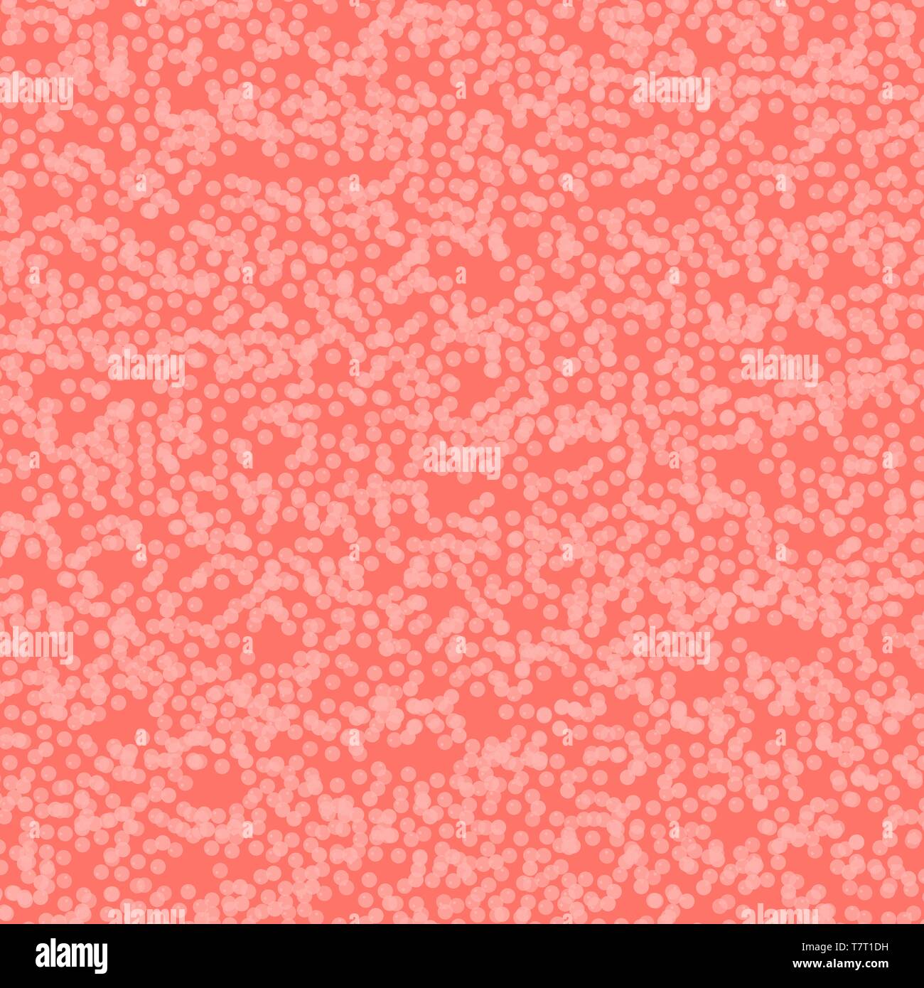 Rosa Muster mit Polka Dots. Vector Illustration. Trendy pink Farbe Hintergrund Stock Vektor