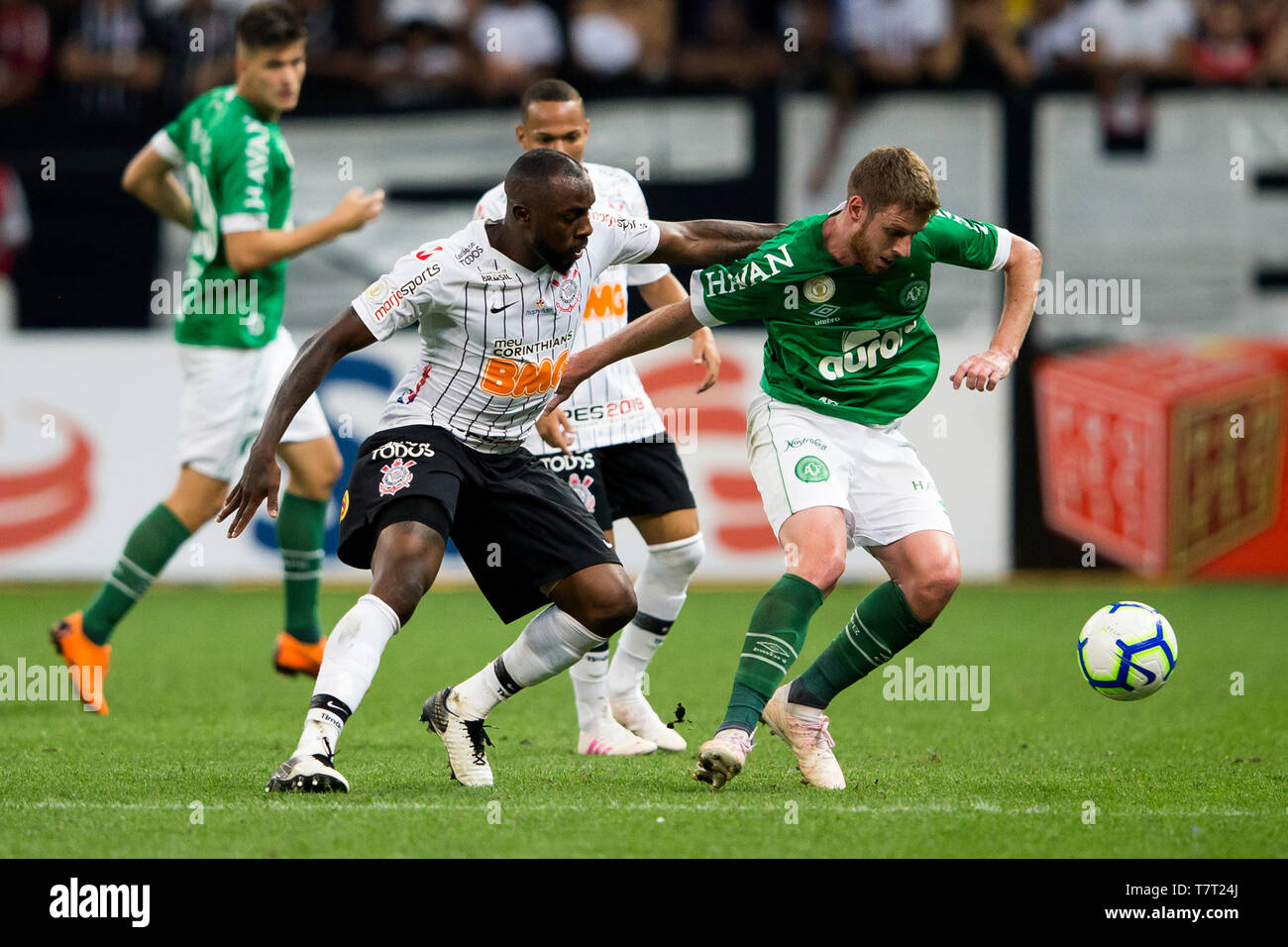 SÃO PAULO, SP, 01.05.2019: Fußball-KOR-CHAPECOENSE. Manoel die Korinther, während eines Spiels zwischen Corinthinas und Chapecoense, gültig für Th Stockfoto