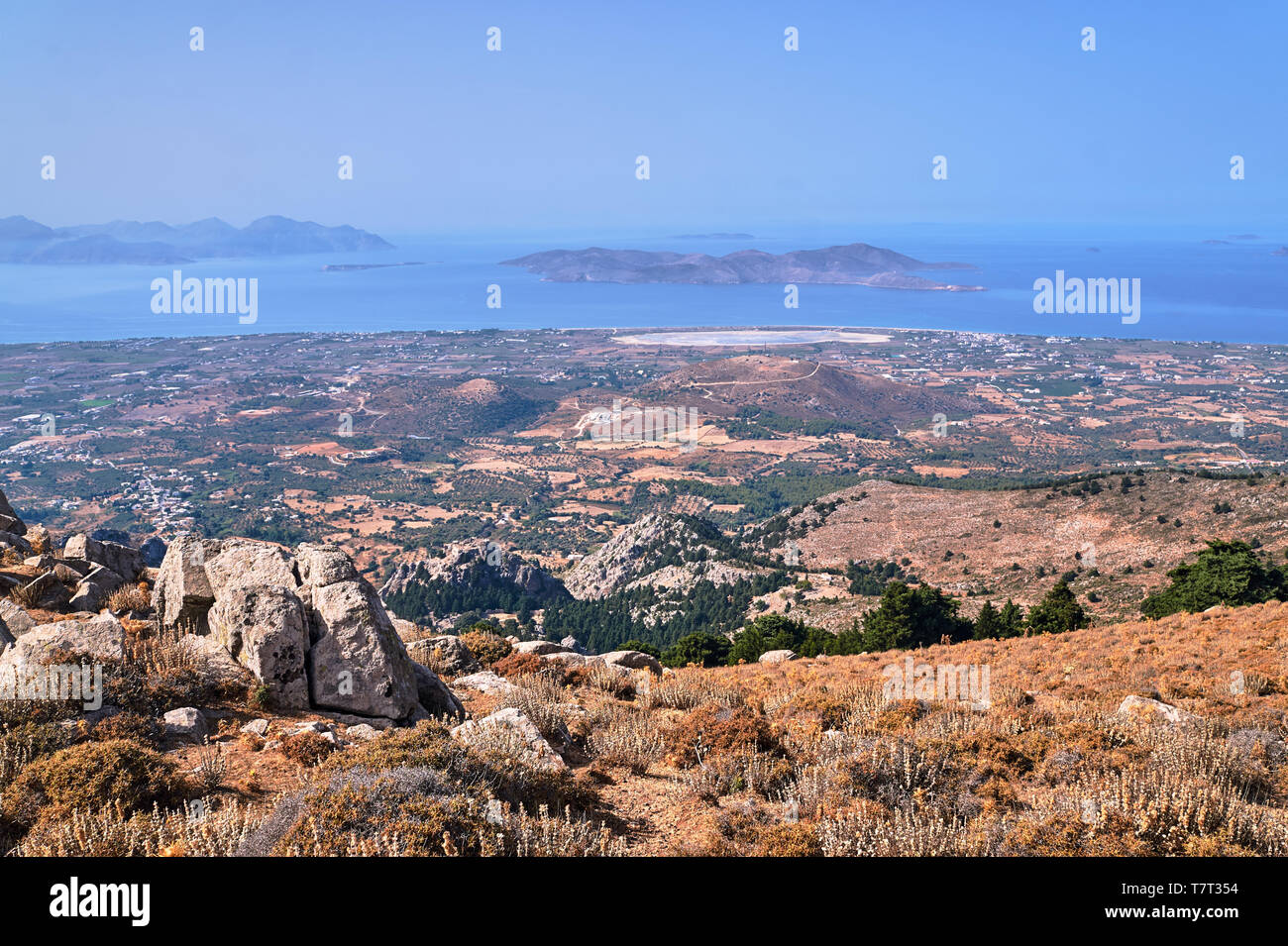 Salt Lake-Alikes auf der Insel Kos in Griechenland Stockfoto