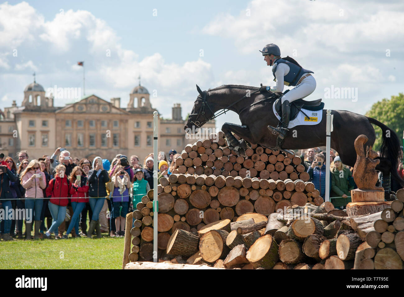 Badminton, Gloucestershire, Vereinigtes Königreich, 4. Mai 2019, Nicola Wilson reiten Bulana während der Phase der 2019 Mitsubishi Motors Badminton Horse Trials, Kredit: Jonathan Clarke/Alamy Stock Foto Stockfoto