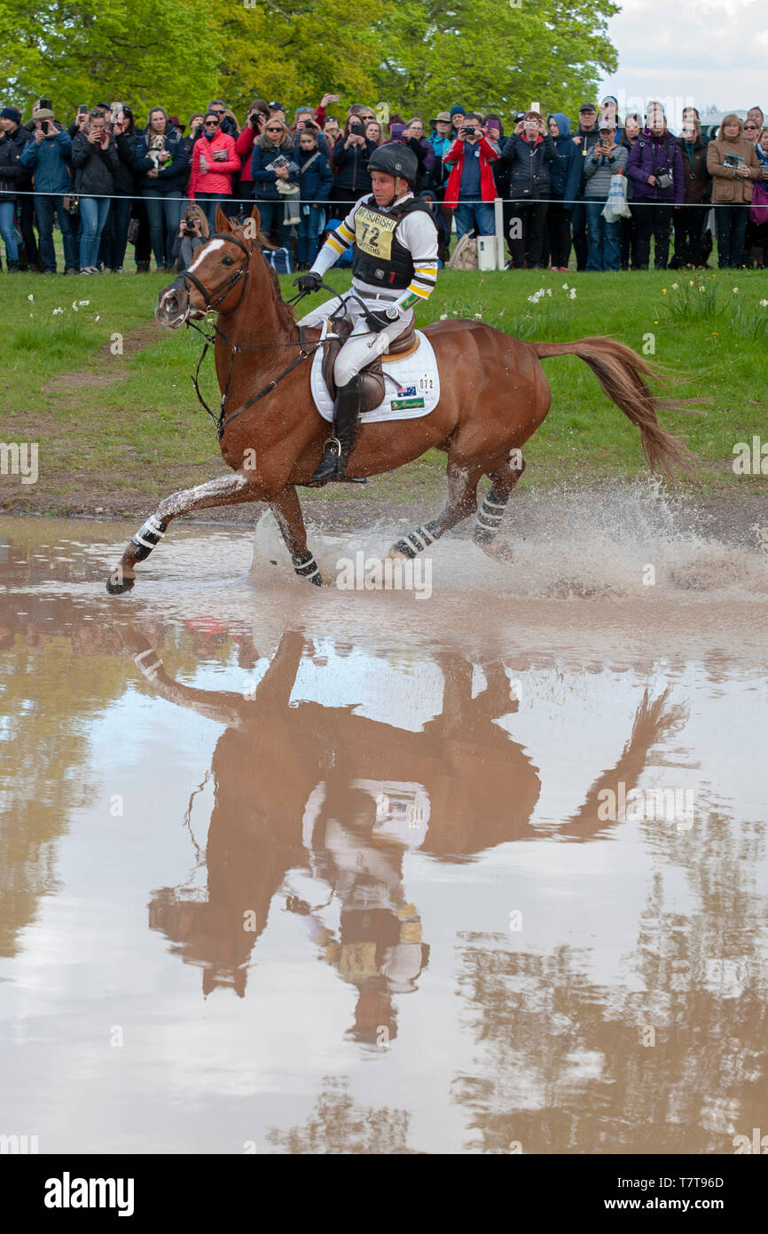 Badminton, Gloucestershire, Vereinigtes Königreich, 4. Mai 2019, Sam Griffiths, Billy Liffy während der Phase der 2019 Mitsubishi Motors Badminton Horse Trials, Kredit: Jonathan Clarke/Alamy Stock Foto Stockfoto