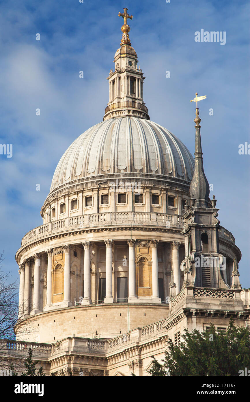 Kuppel der St. Paul's Cathedral, London, Vereinigtes Königreich. Stockfoto