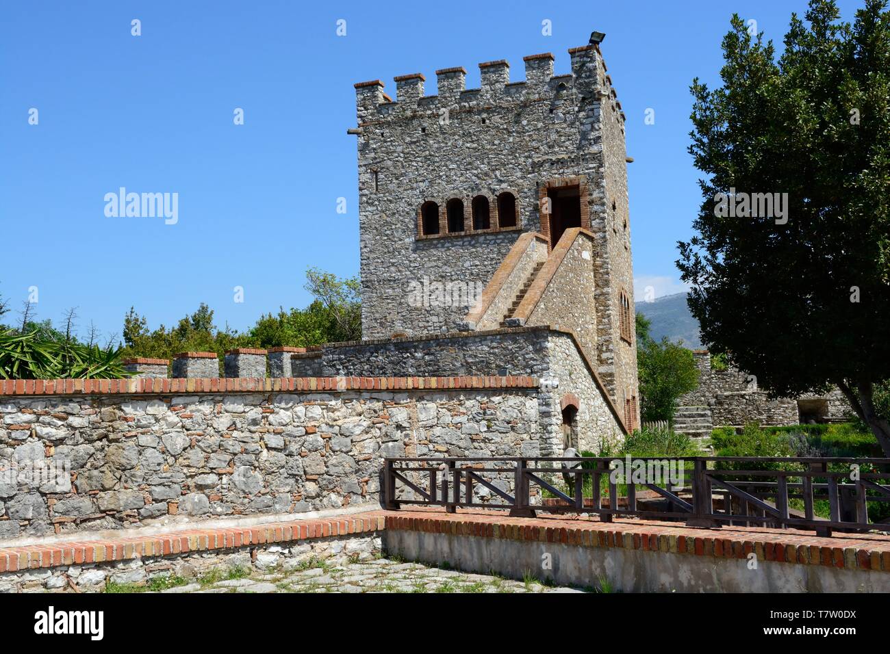 Museum in Butrint archäologische Stätte Albanien Stockfoto