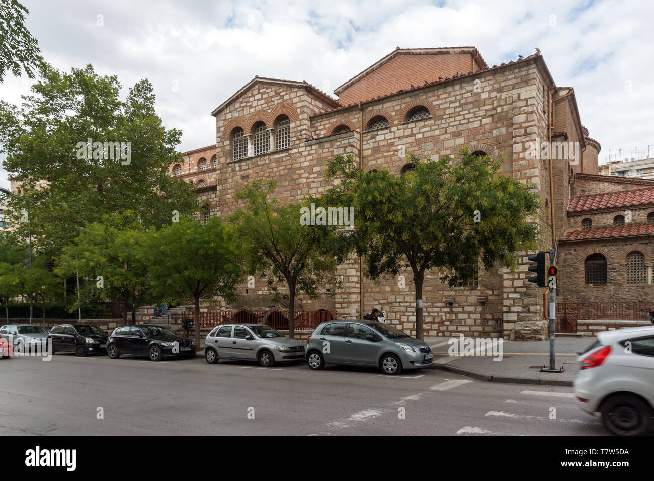 THESSALONIKI, Griechenland - 30. SEPTEMBER 2017: alten byzantinischen Kirche des Hl. Demetrius im Zentrum der Stadt Thessaloniki, Griechenland Stockfoto