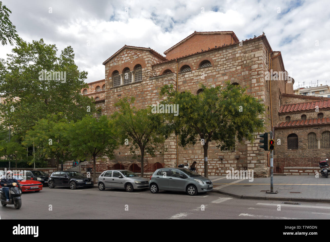 THESSALONIKI, Griechenland - 30. SEPTEMBER 2017: alten byzantinischen Kirche des Hl. Demetrius im Zentrum der Stadt Thessaloniki, Griechenland Stockfoto