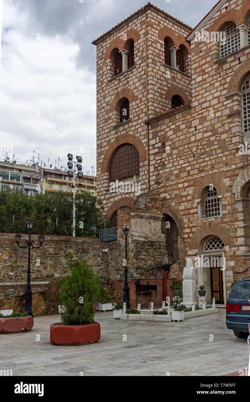 THESSALONIKI, Griechenland - 30. SEPTEMBER 2017: alten byzantinischen Kirche des Hl. Demetrius im Zentrum der Stadt Thessaloniki, Griechenland Stockfoto