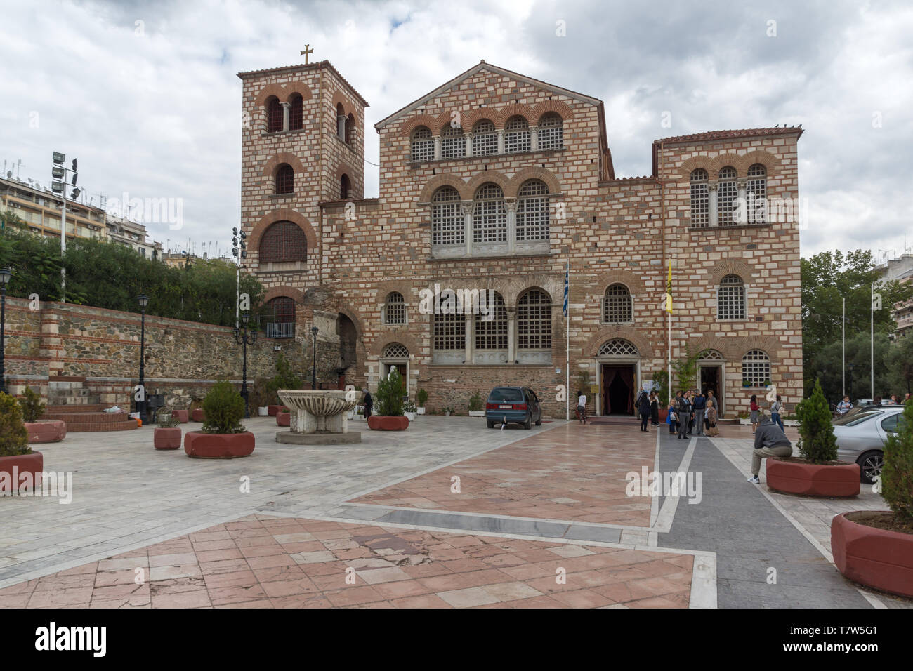 THESSALONIKI, Griechenland - 30. SEPTEMBER 2017: alten byzantinischen Kirche des Hl. Demetrius im Zentrum der Stadt Thessaloniki, Griechenland Stockfoto