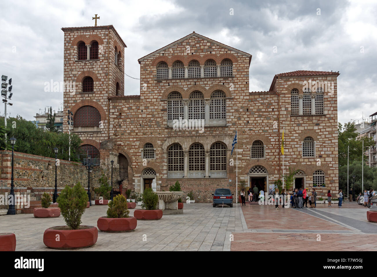 THESSALONIKI, Griechenland - 30. SEPTEMBER 2017: alten byzantinischen Kirche des Hl. Demetrius im Zentrum der Stadt Thessaloniki, Griechenland Stockfoto