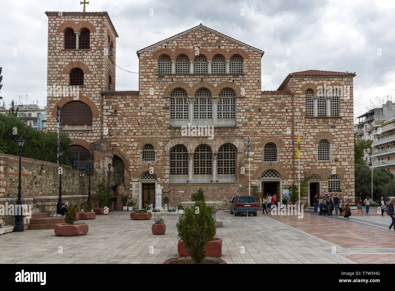 THESSALONIKI, Griechenland - 30. SEPTEMBER 2017: alten byzantinischen Kirche des Hl. Demetrius im Zentrum der Stadt Thessaloniki, Griechenland Stockfoto