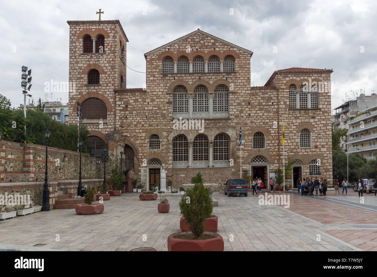 THESSALONIKI, Griechenland - 30. SEPTEMBER 2017: alten byzantinischen Kirche des Hl. Demetrius im Zentrum der Stadt Thessaloniki, Griechenland Stockfoto
