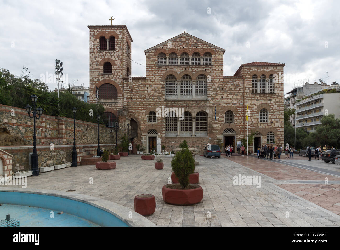 THESSALONIKI, Griechenland - 30. SEPTEMBER 2017: alten byzantinischen Kirche des Hl. Demetrius im Zentrum der Stadt Thessaloniki, Griechenland Stockfoto