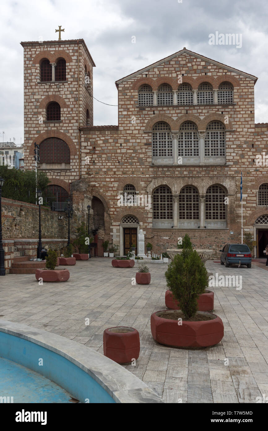 THESSALONIKI, Griechenland - 30. SEPTEMBER 2017: alten byzantinischen Kirche des Hl. Demetrius im Zentrum der Stadt Thessaloniki, Griechenland Stockfoto