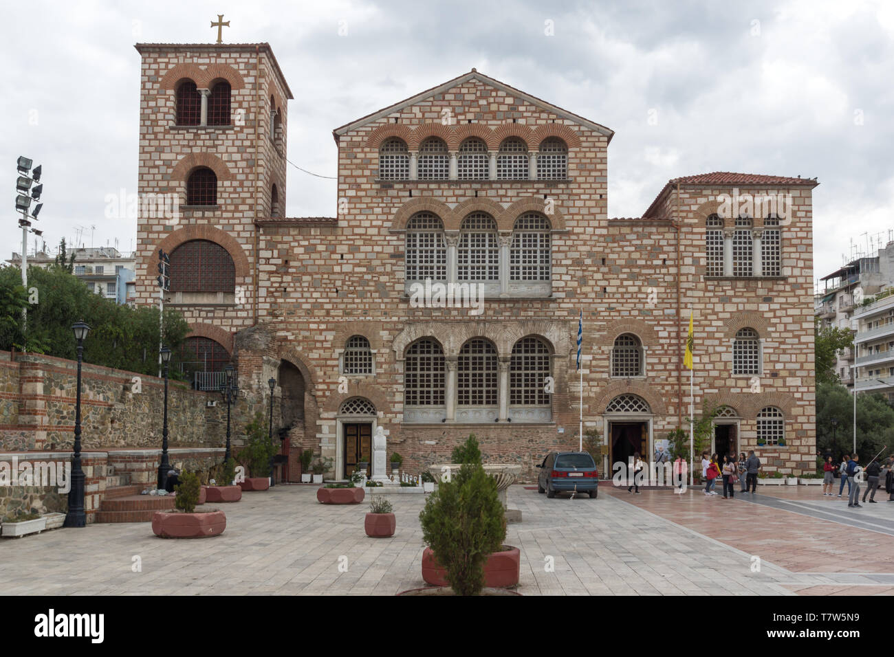 THESSALONIKI, Griechenland - 30. SEPTEMBER 2017: alten byzantinischen Kirche des Hl. Demetrius im Zentrum der Stadt Thessaloniki, Griechenland Stockfoto