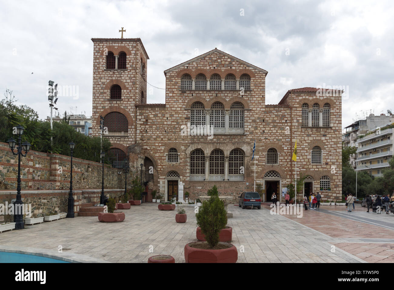 THESSALONIKI, Griechenland - 30. SEPTEMBER 2017: alten byzantinischen Kirche des Hl. Demetrius im Zentrum der Stadt Thessaloniki, Griechenland Stockfoto