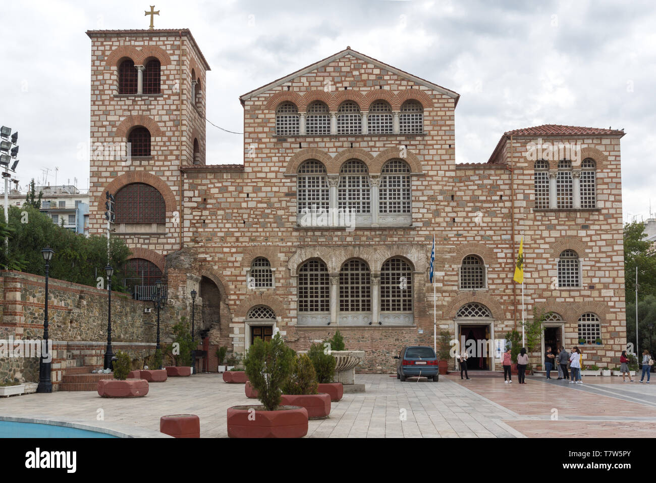 THESSALONIKI, Griechenland - 30. SEPTEMBER 2017: alten byzantinischen Kirche des Hl. Demetrius im Zentrum der Stadt Thessaloniki, Griechenland Stockfoto