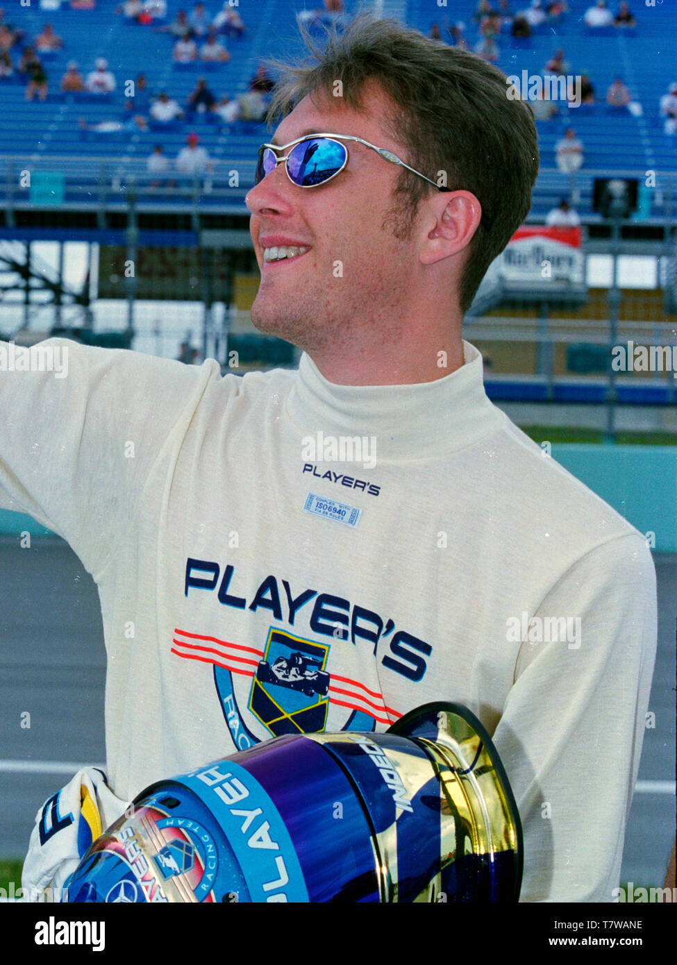 Greg Moore auf Grubestraße während einer Übung in den Warenkorb Miami Grand Prix 1998 im Homestead Miami Speedway. Stockfoto
