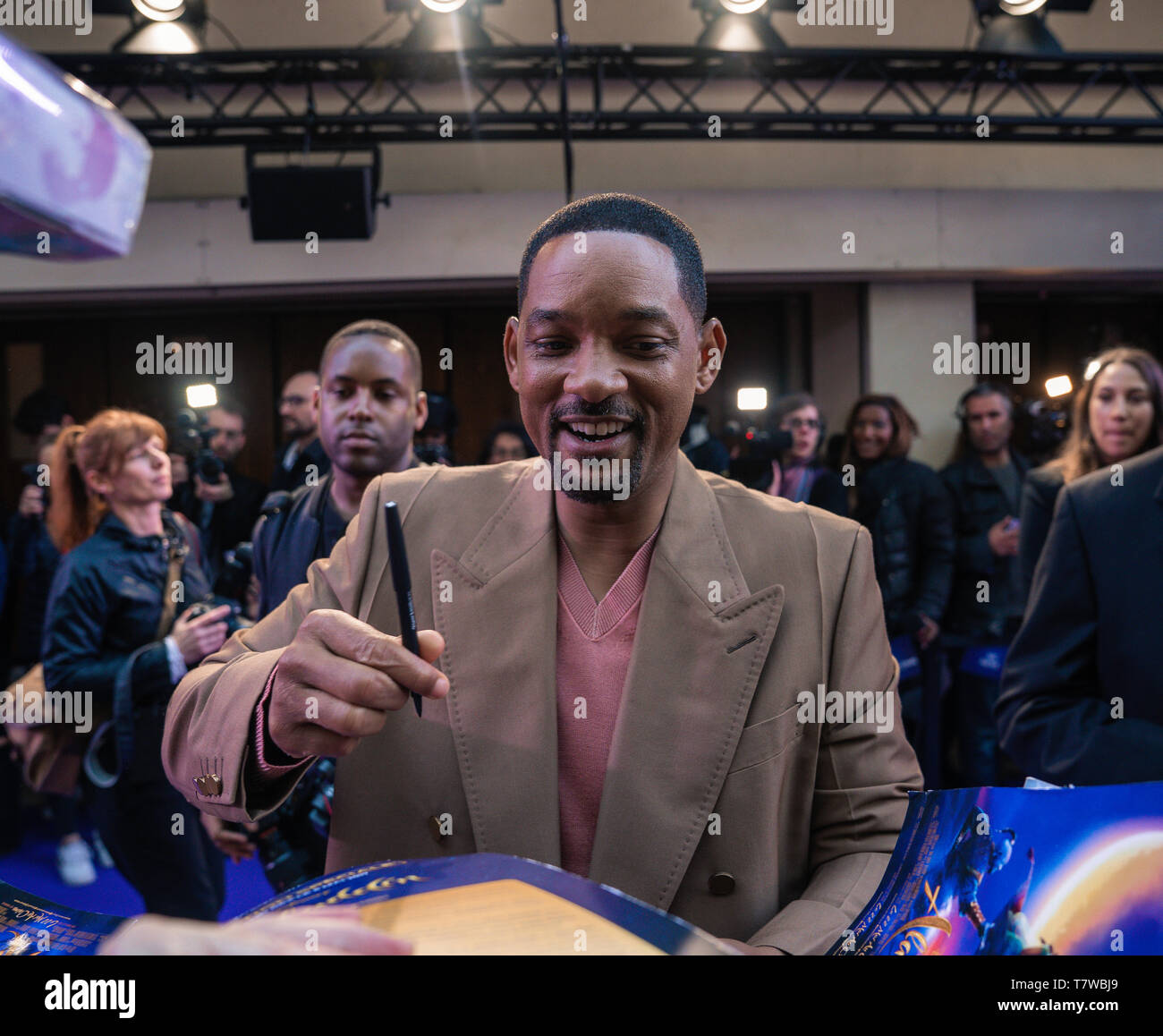 Paris, Frankreich. 8. Mai 2019. Will Smith, Paris. Premiere von Aladdin, Grand Rex. Stockfoto