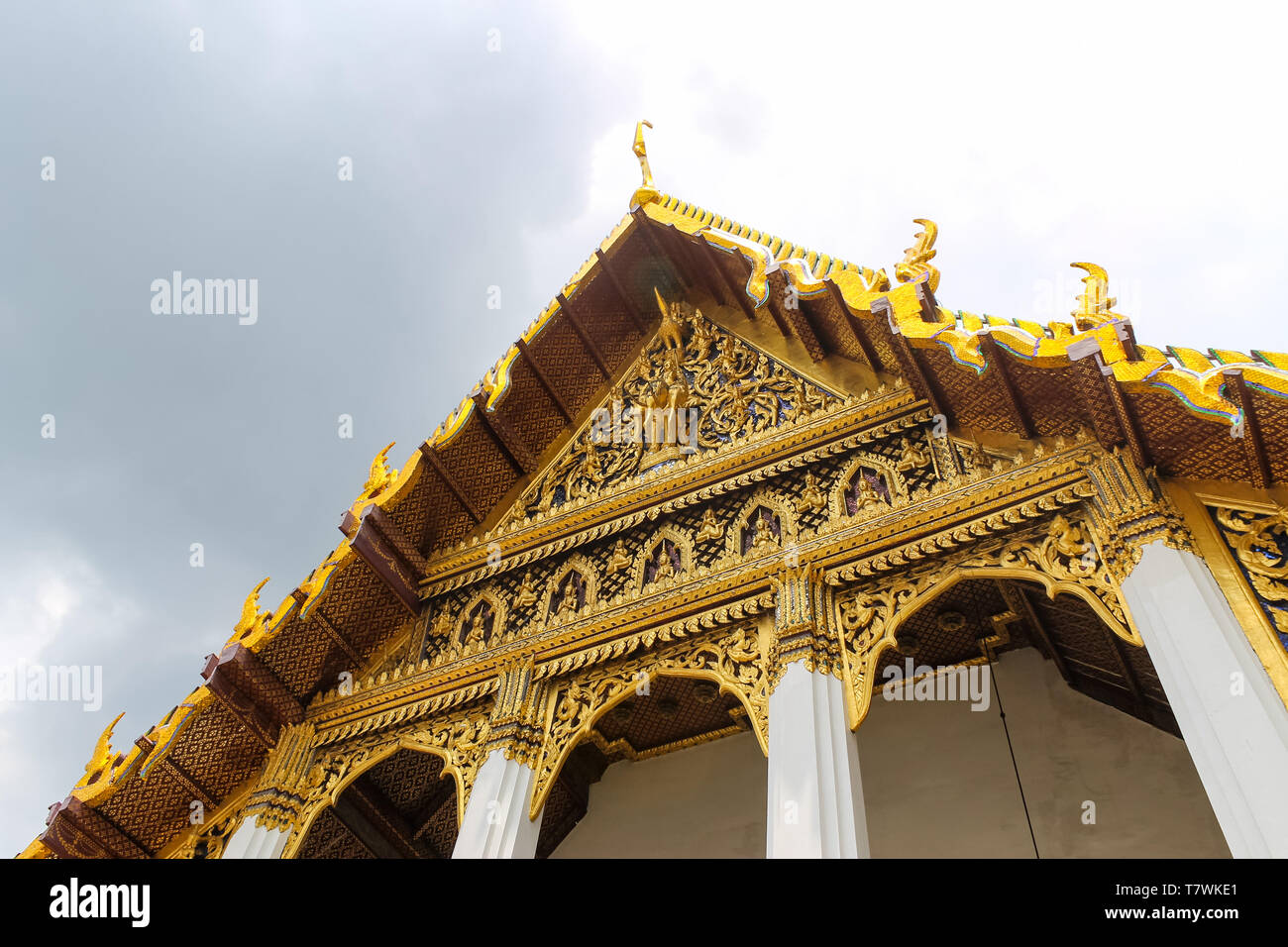 BANGKOK, THAILAND - 25. August 2016: Eindruck von dem Königlichen Palast, auf der Rattanakosin Insel, Bangkok, Thailand. Stockfoto