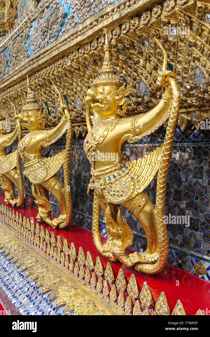 BANGKOK, THAILAND - 25. August 2016: Eindruck von dem Königlichen Palast, auf der Rattanakosin Insel, Bangkok, Thailand. Stockfoto