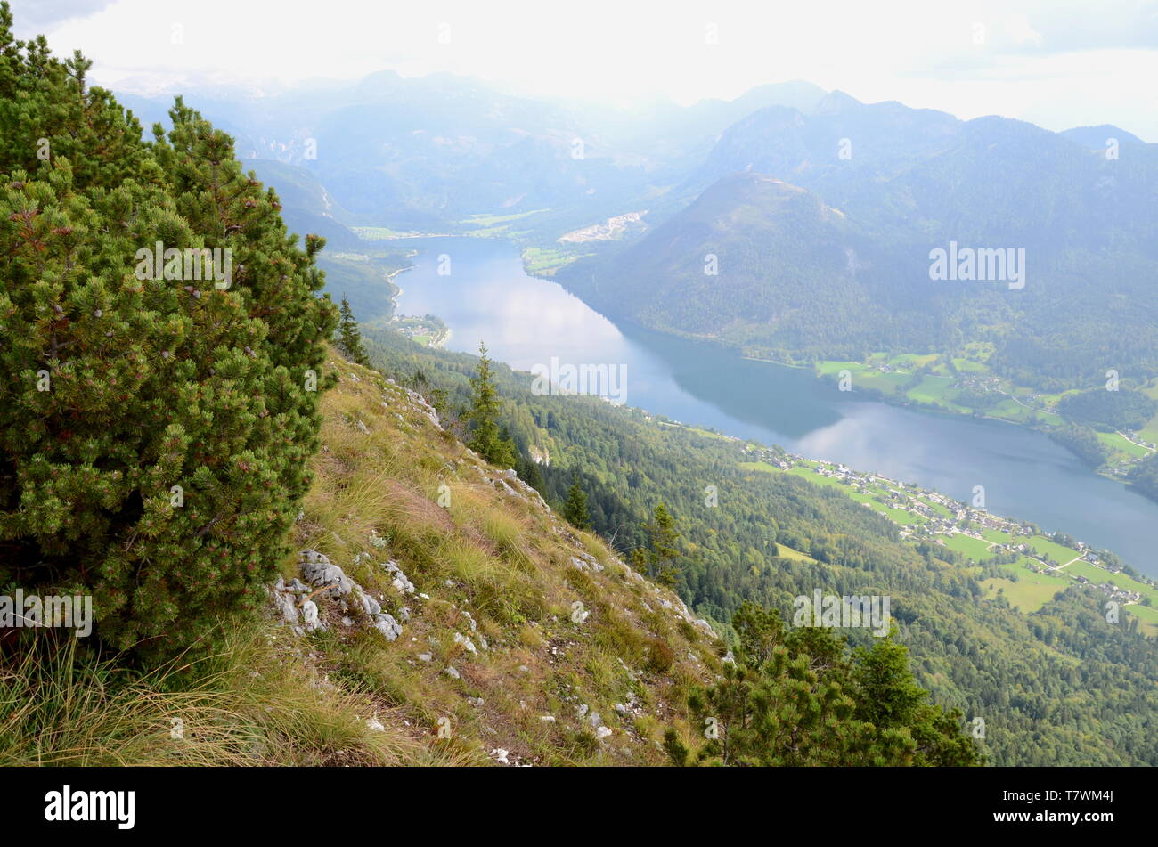 Blick auf den See Grundl im Salzkammergut in Österreich Stockfoto