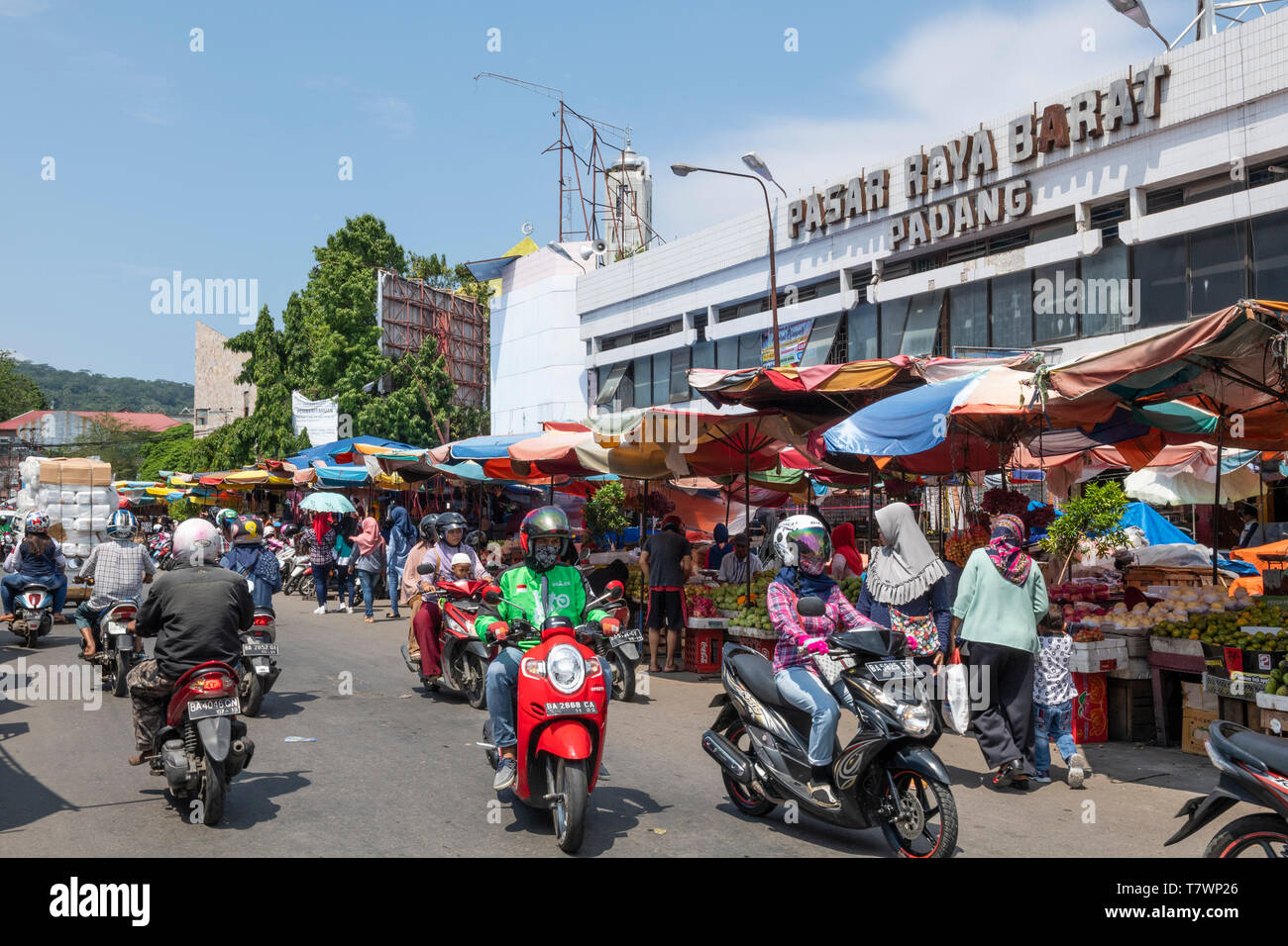 Indonesien, West Sumatra, Padang, Pasar Raya Barat Central Market Stockfoto