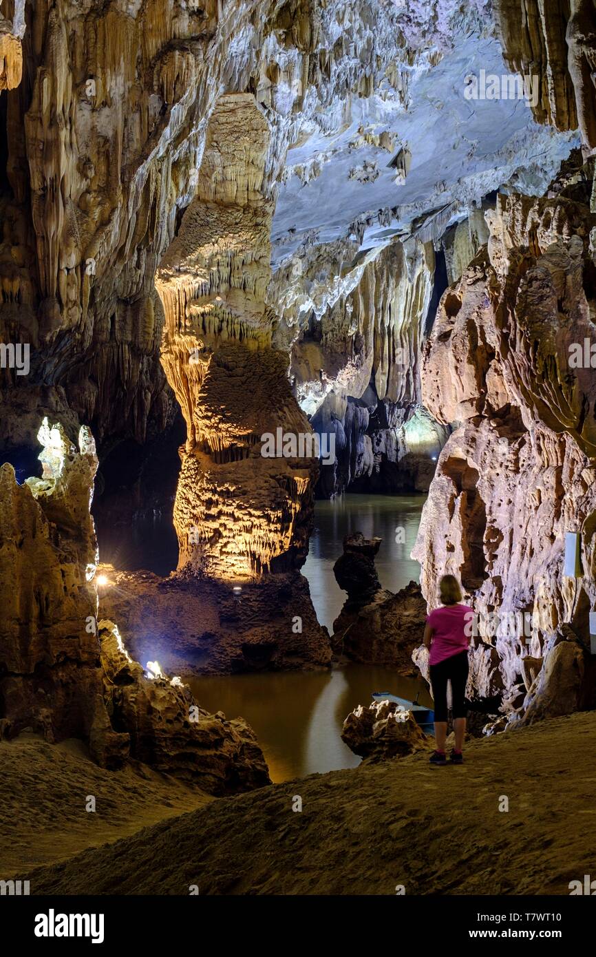 Vietnam, Quang Binh Provinz, Nationalpark Phong Nha-Ke Bang UNESCO Weltkulturerbe, Phong Nha Höhle Stockfoto