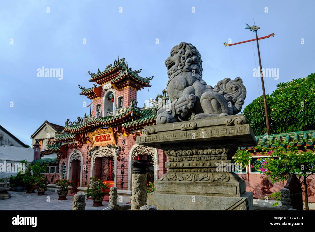 Vietnam, Quang Nam Provinz, Hoi An, Altstadt, die zum Weltkulturerbe der UNESCO, Phuoc Kien Pagode oder Chinesen aus Fujian Aula, 1697 erbaut Stockfoto