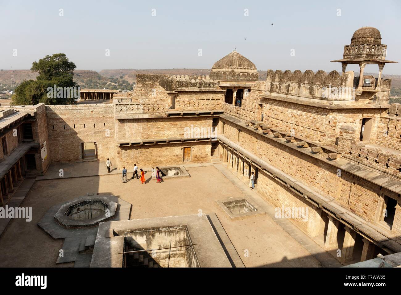 Indien, Madhya Pradesh, Chanderi, innen Chanderi Fort (kirti Durg) Stockfoto