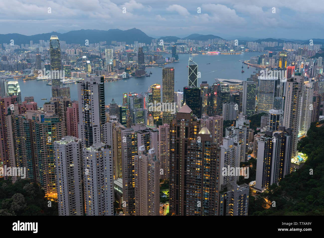 Hong Kong Skyline Stockfoto