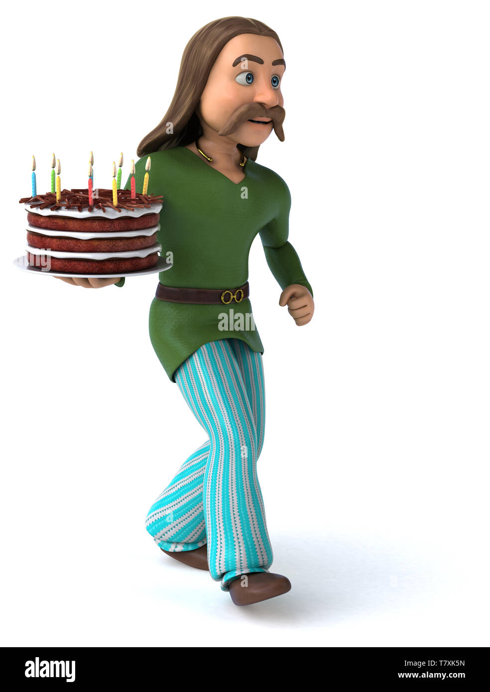 Spaß Gaul - 3D-Darstellung Stockfoto