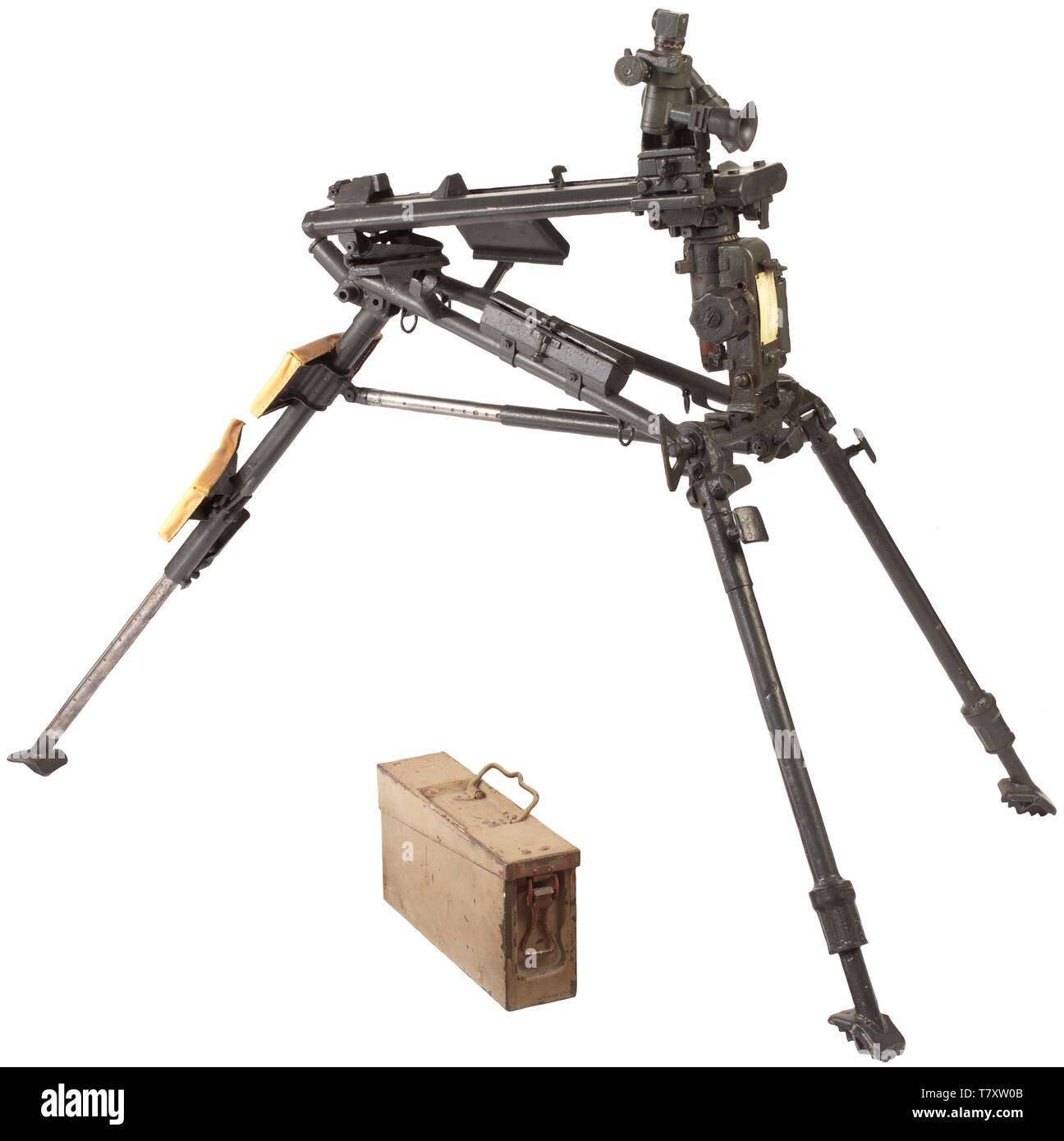 SERVICE WAFFEN, Deutschland bis 1945, MG42 machine gun Schlitten, Zweiter Weltkrieg, Stativ, Editorial-Use - Nur Stockfoto