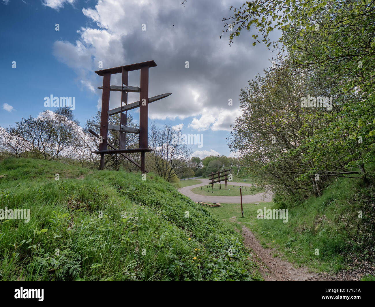 Kiesgrube Landart in Toerskind in der Nähe von Vejle, Dänemark Stockfoto