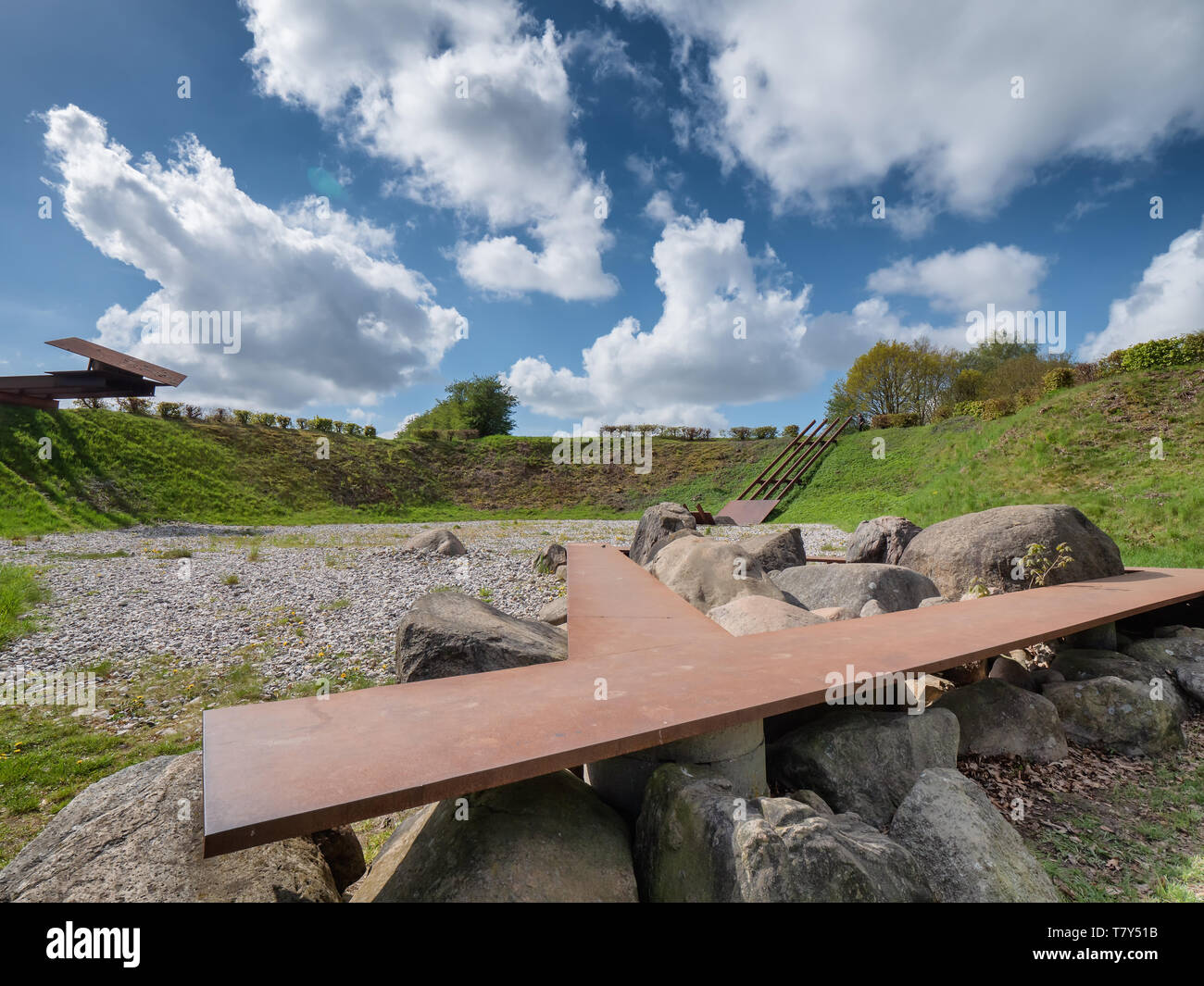 Kiesgrube Landart in Toerskind in der Nähe von Vejle, Dänemark Stockfoto