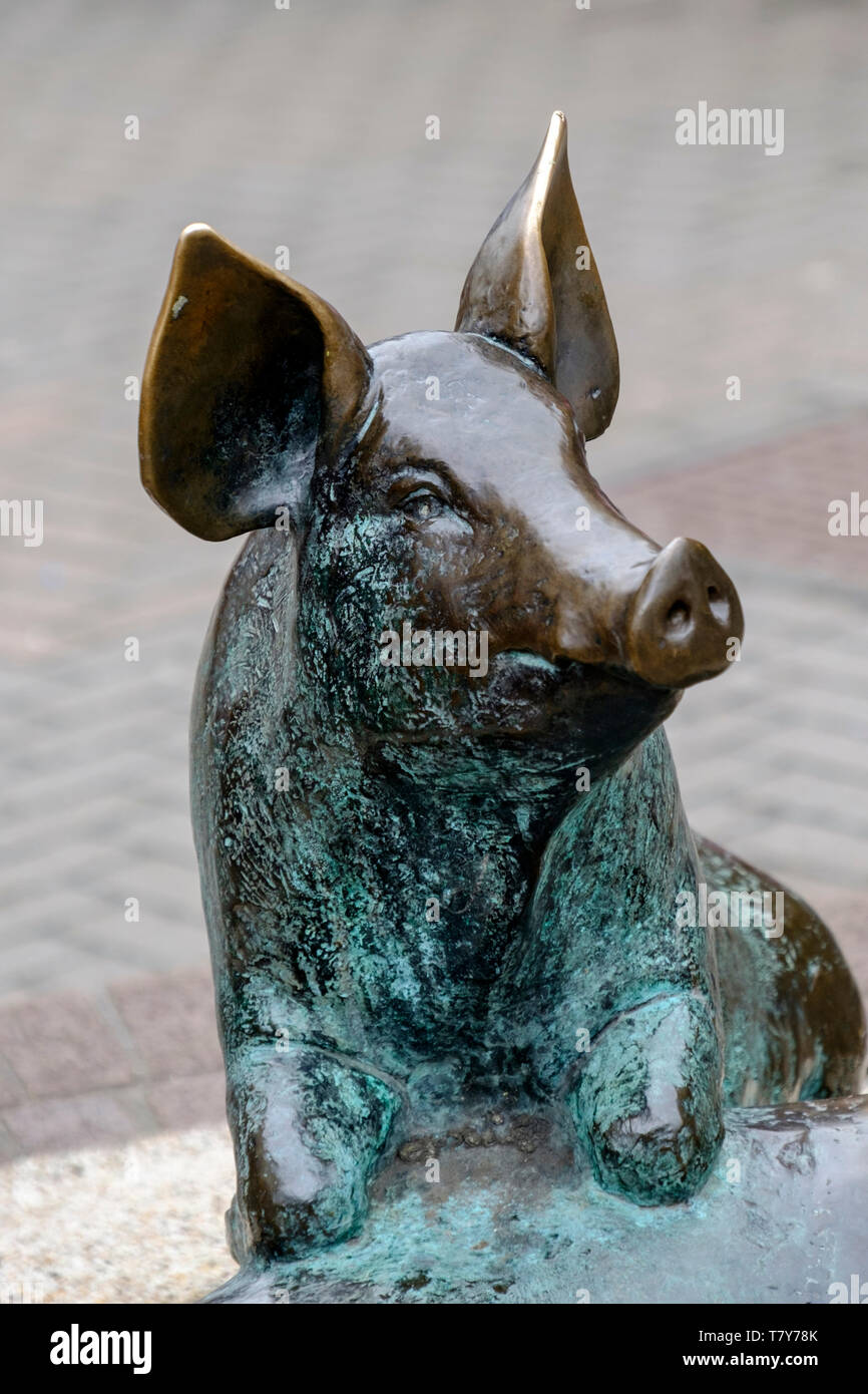 Um Calne eine kleine Wiltshire Stadt, Wiltshire GROSSBRITANNIEN. Bekannt in der Vergangenheit für Schweinefleisch und die Harris Factory Stockfoto