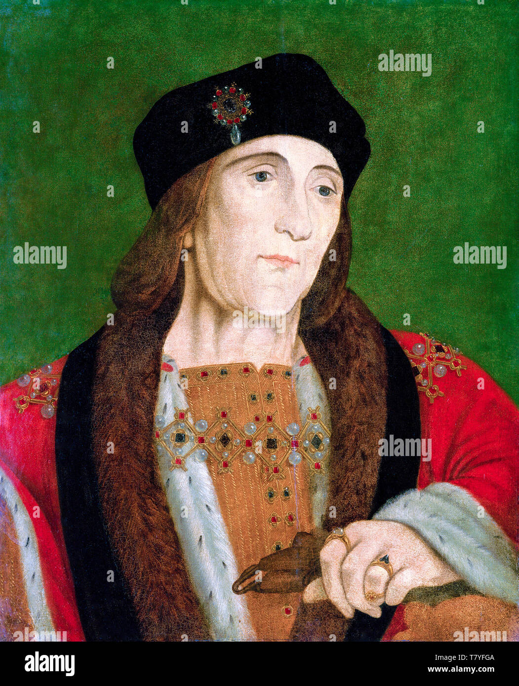 Portrait von Henry VII (1457-1509), König von England, Malerei, 16. Jahrhundert Stockfoto