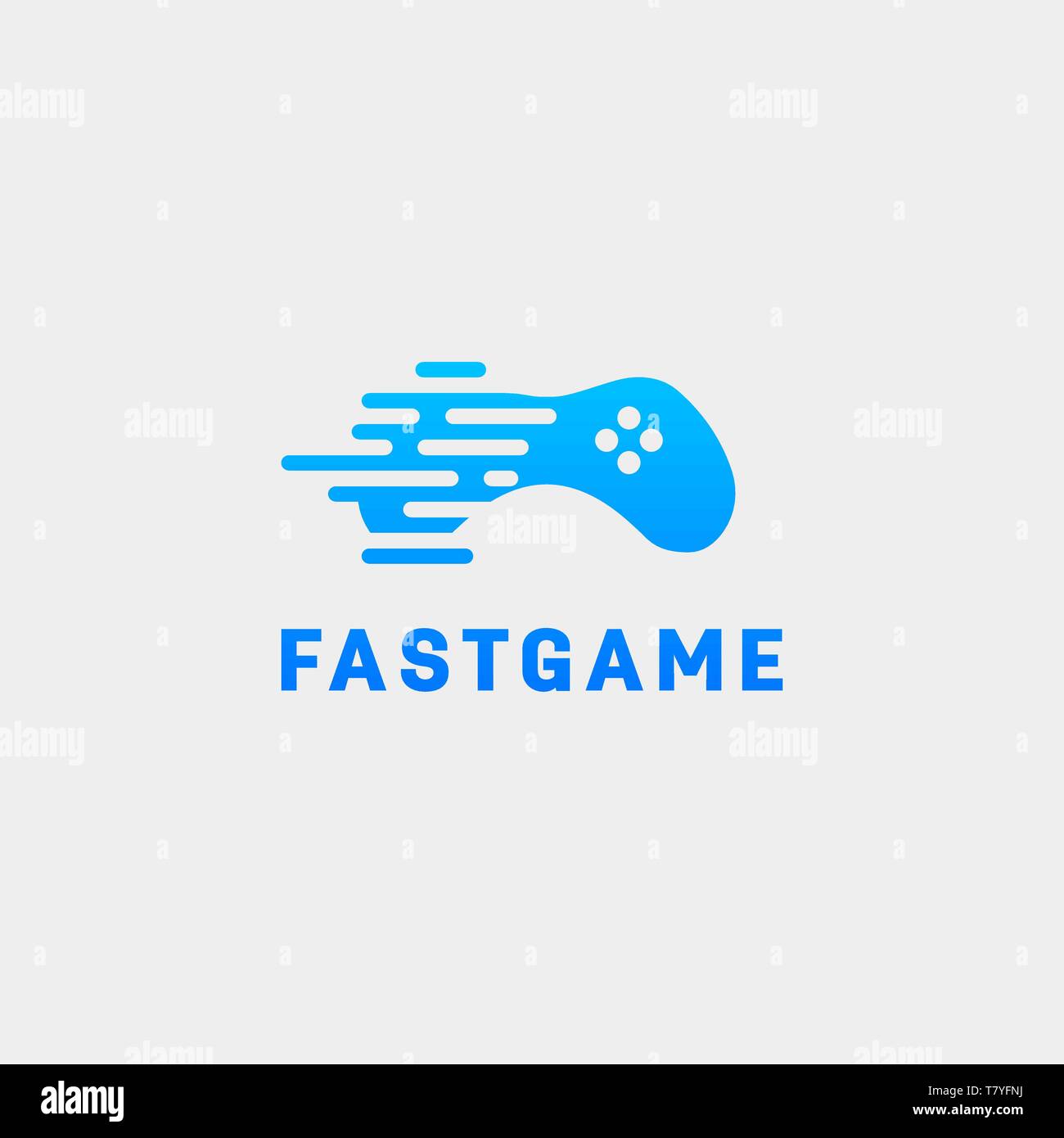Gamepad tech Logo Design template Vector Illustration icon-Element-Vektor Stock Vektor
