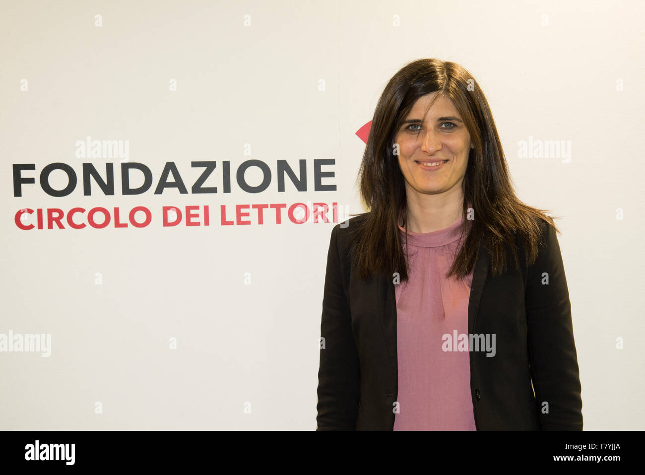 Chiara Appendino Bürgermeister von Turin, während der Einweihung Tag der XXXII Turin International Book Fair gesehen. Stockfoto