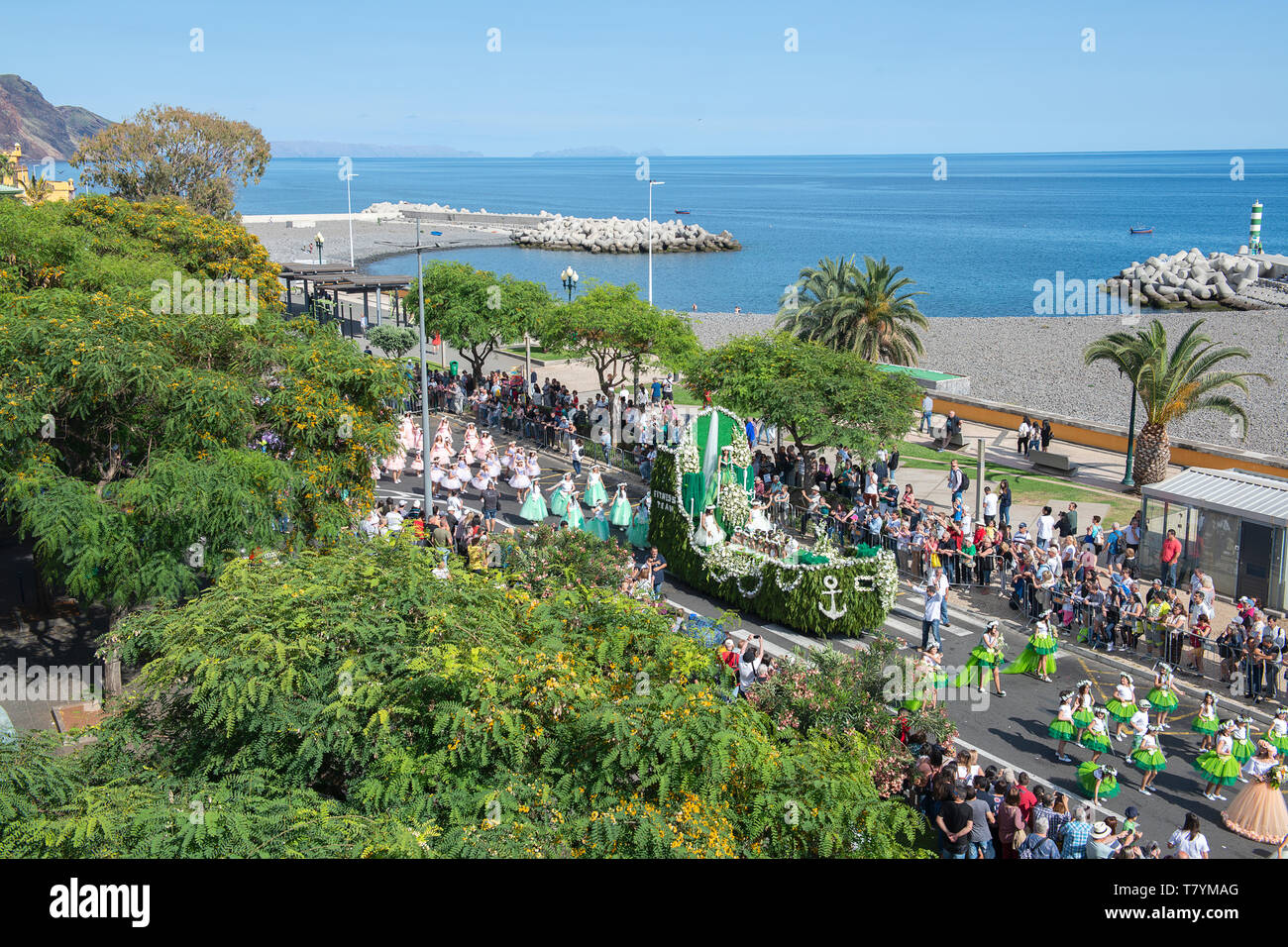 Blumenfest in Funchal, Madeira, Portugal Stockfoto