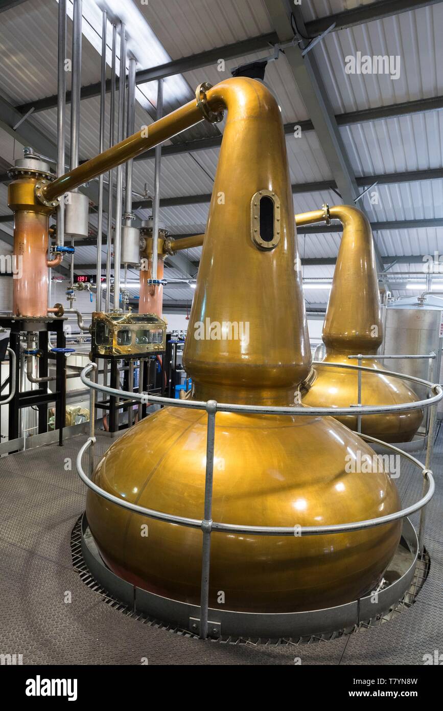 Vereinigtes Königreich, Wales, Mid Glamorgan, Penderyn, Penderyn Distillery Stockfoto