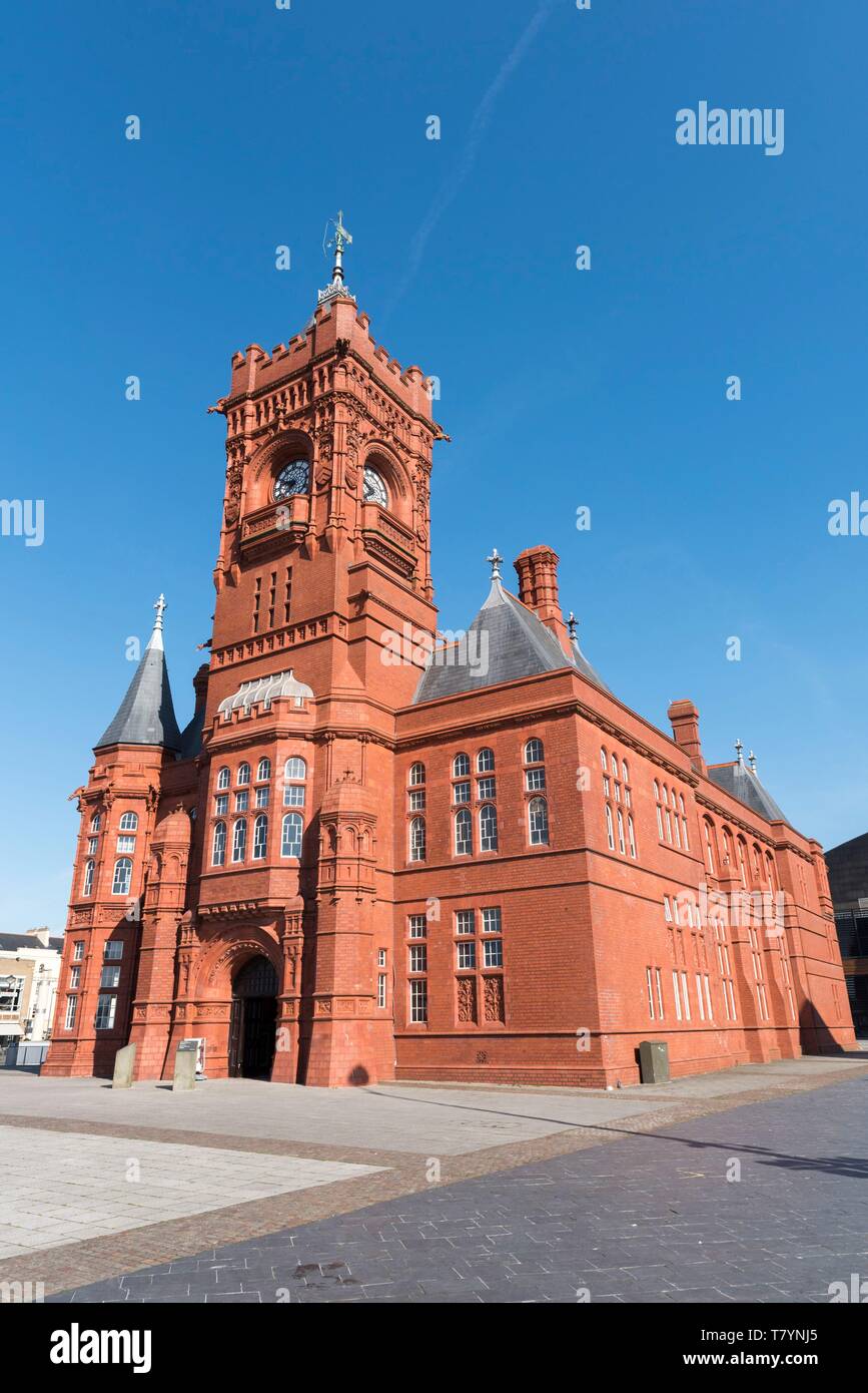 Vereinigtes Königreich, Wales, South Glamorgan, Cardiff, Pierhead, die alten Gebäude Stockfoto
