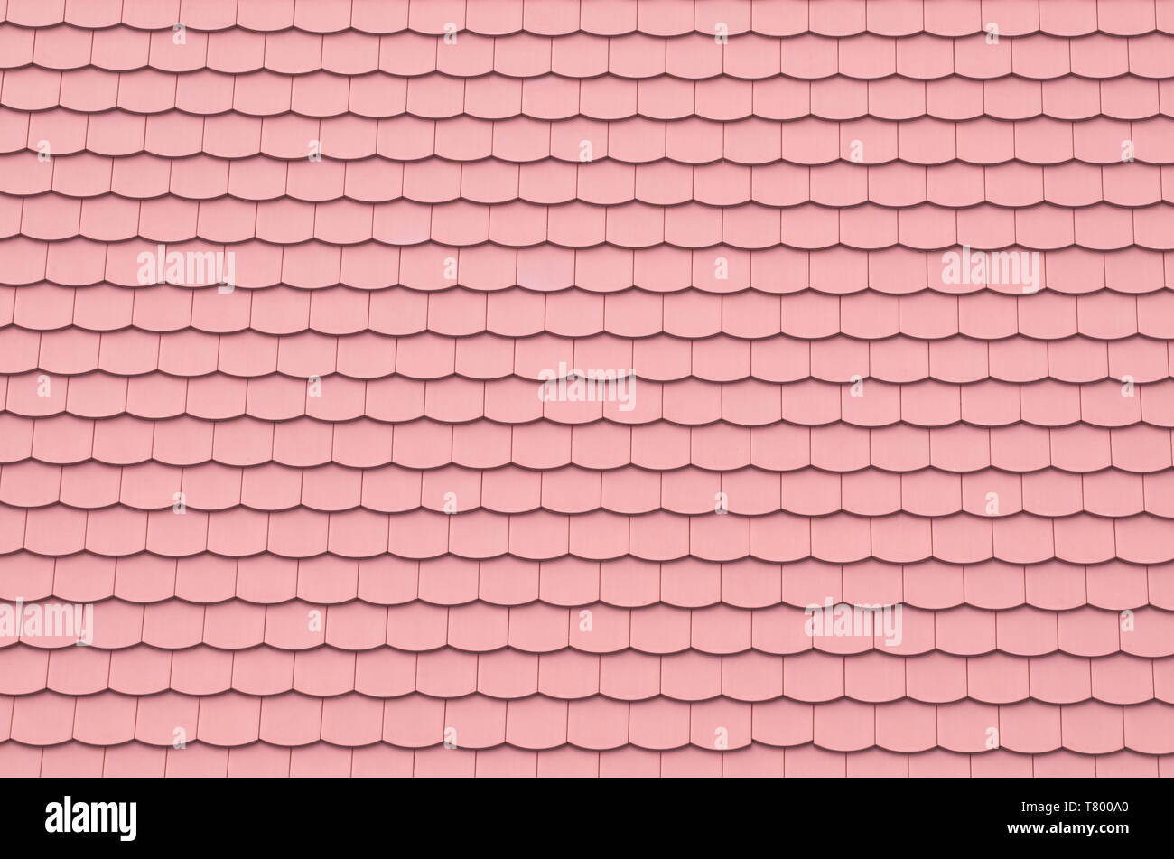 Sauber roten Ziegeldach Closeup Abstrakt Hintergrund Stockfoto