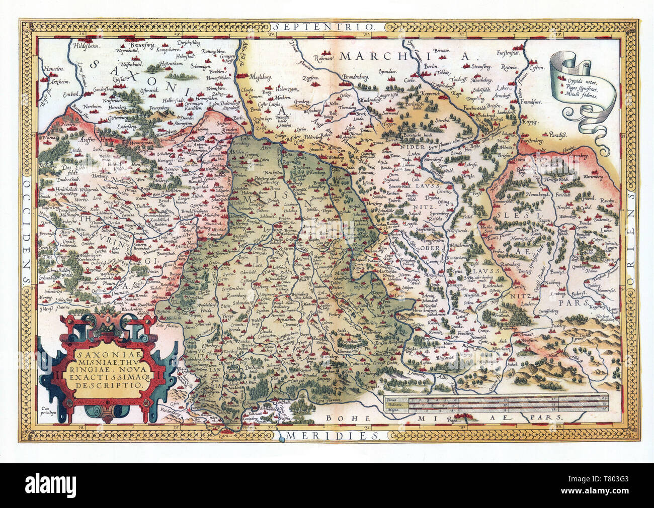 Theatrum Orbis Terrarum, Bremen, 1570 Stockfoto