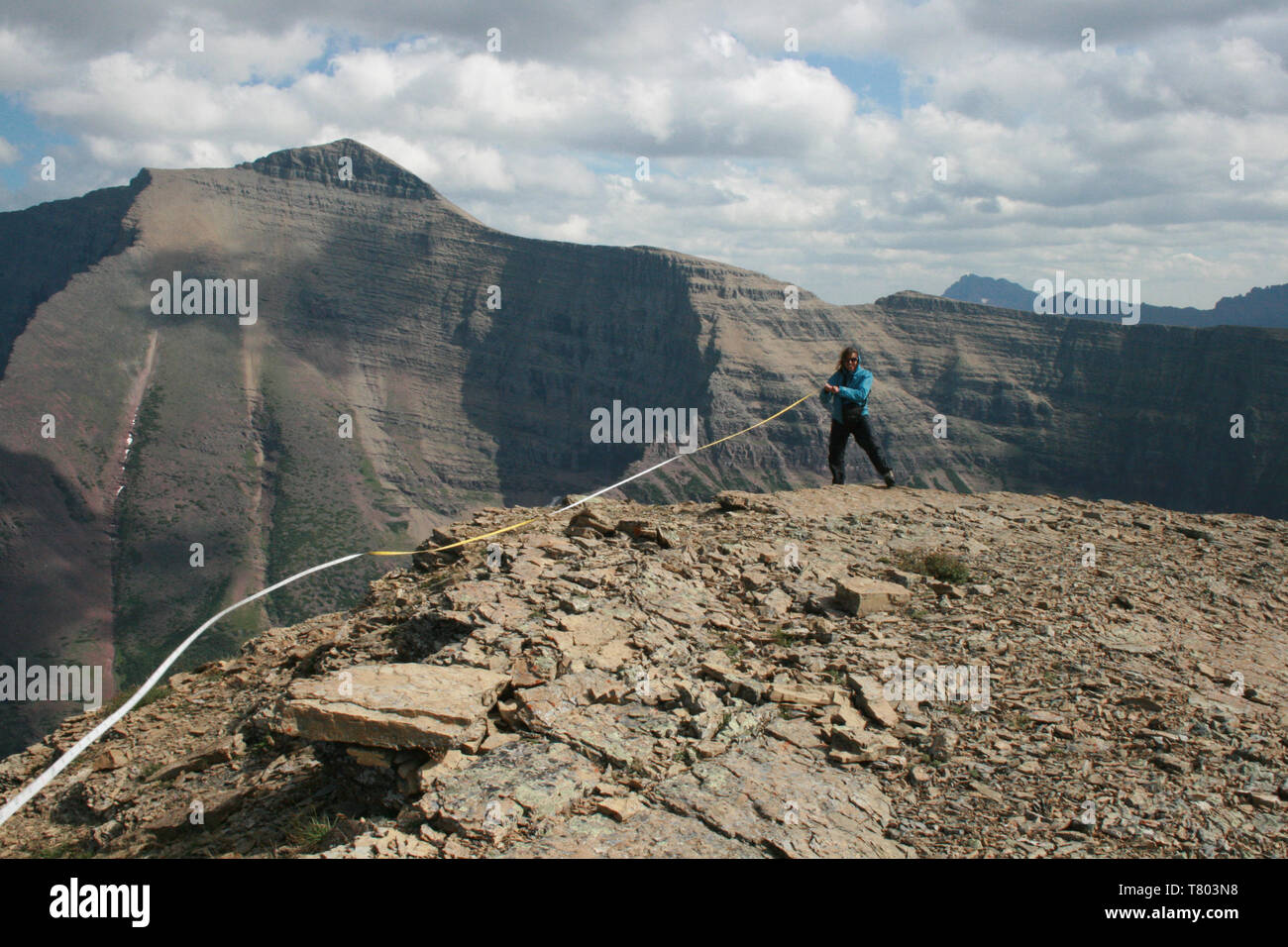 Feldstudie, Glacier NP Stockfoto