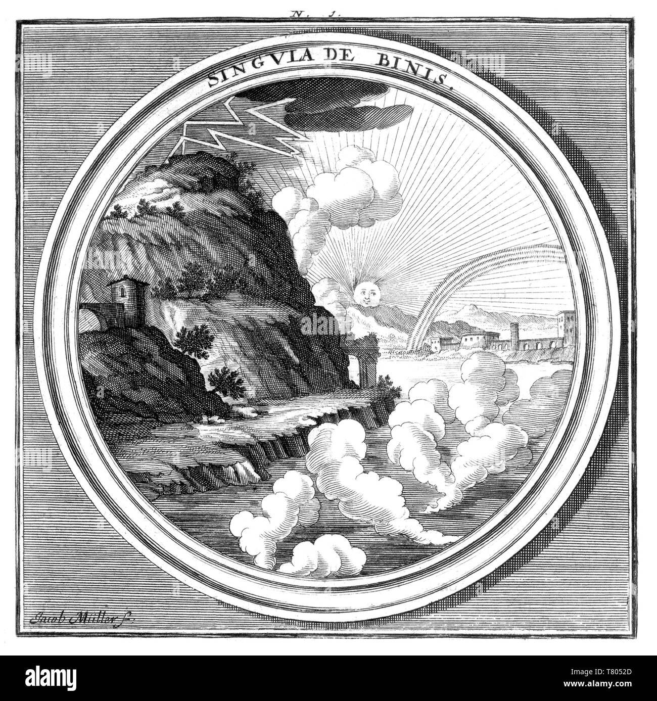 Meteorologia, natürliche Phänomene, 1709 Stockfoto
