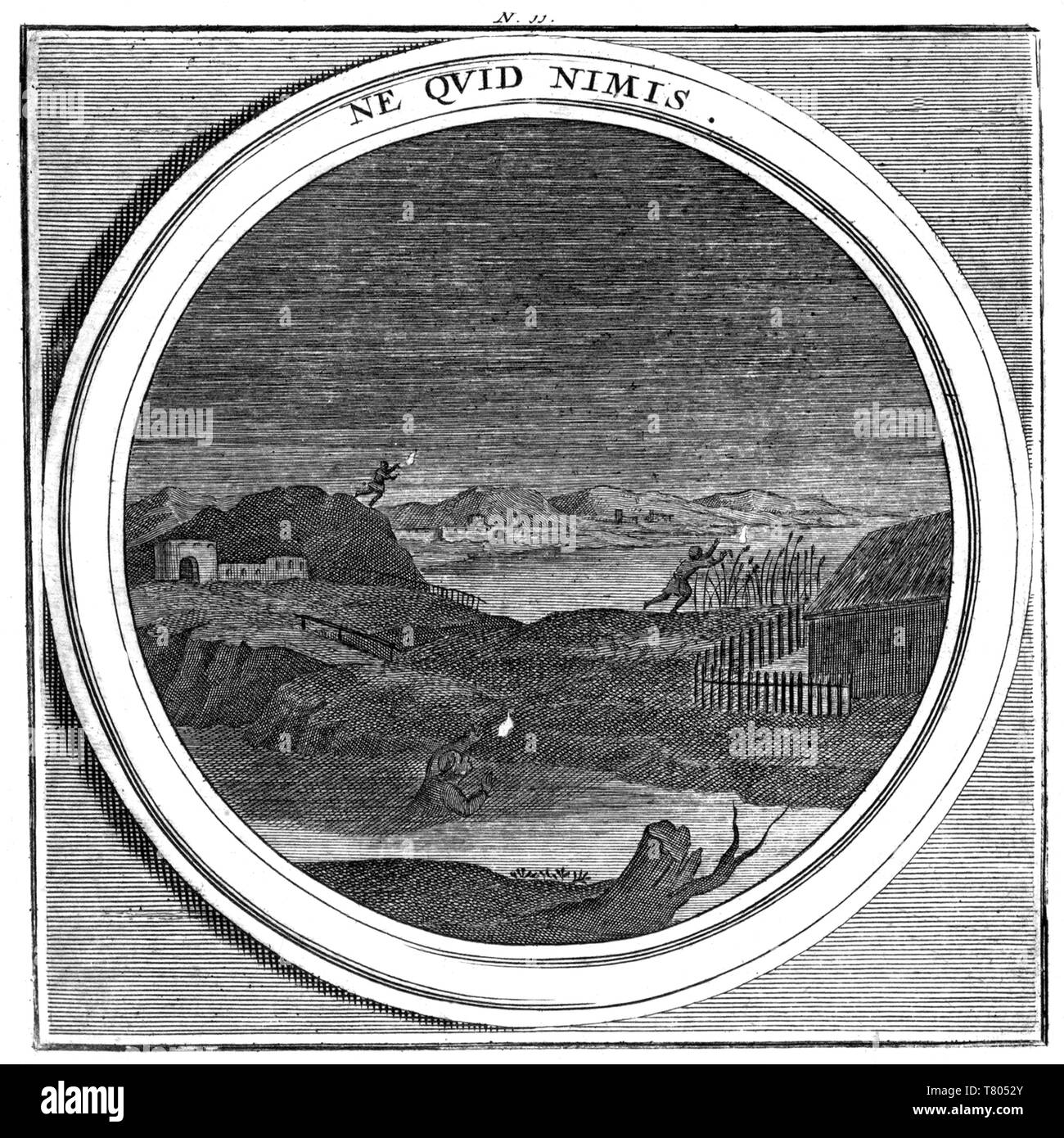 Meteorologia, Ignis Fatuus, Marsh Licht, 1709 Stockfoto