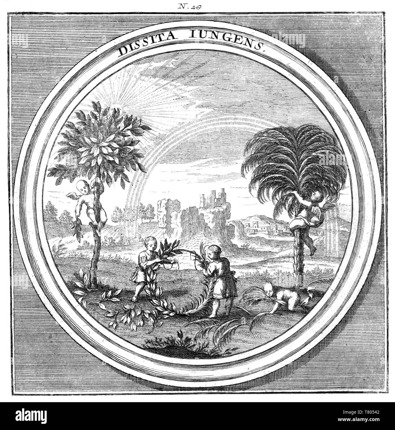 Meteorologia, Regenbogen, 1709 Stockfoto