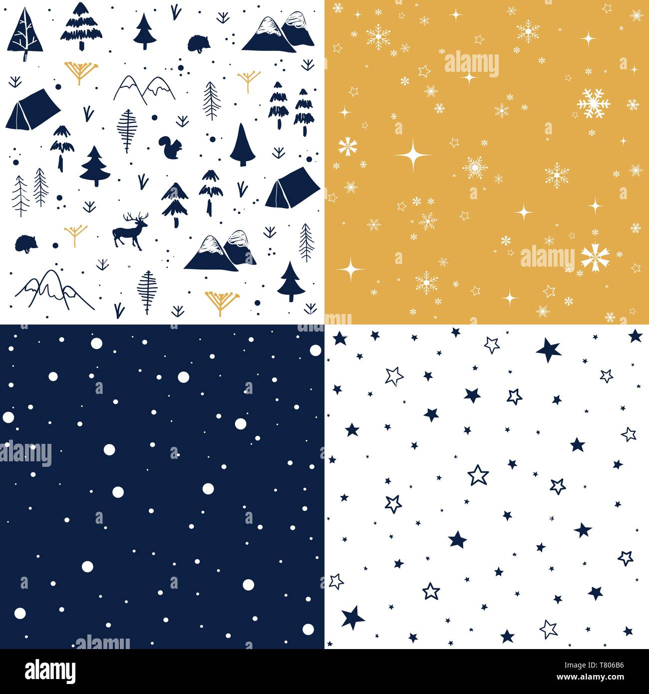 Weihnachten pattern und Vector Illustration Stock Vektor